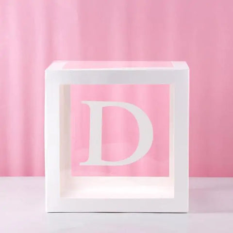 Reveal Ballonbox mit Buchstaben - Kinderparty