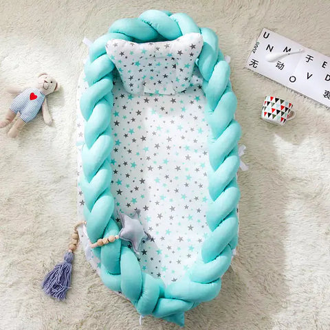 Designer tragbarer Babynest - Babybett aus hochwertigen Stoff