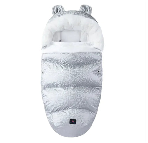 Babyschlafsack mit Fellkragen