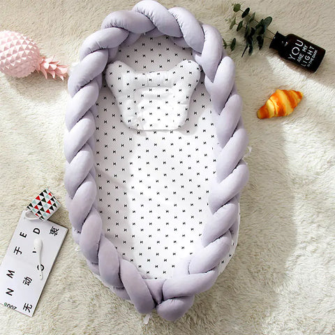 Designer tragbarer Babynest - Babybett aus hochwertigen Stoff