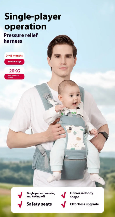 Babytrage mit Fronthalterung