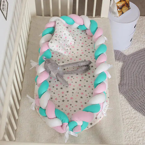 Designer tragbarer Babynest - Babybett aus hochwertigen Stoff
