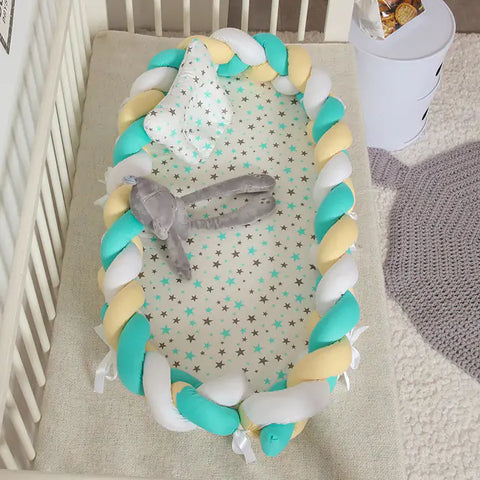 Designer tragbarer Babynest - Babybett aus hochwertigen Stoff