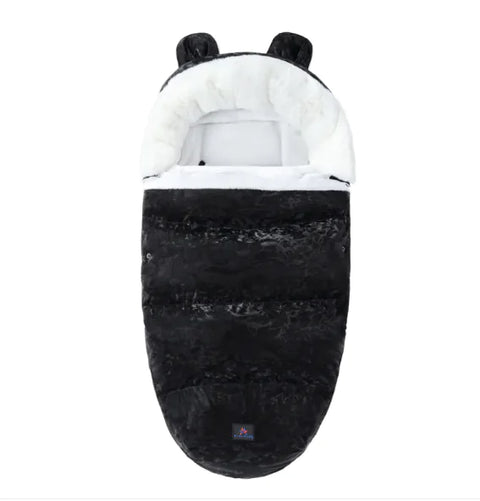 Babyschlafsack mit Fellkragen