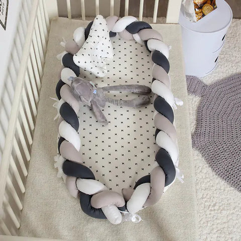 Designer tragbarer Babynest - Babybett aus hochwertigen Stoff